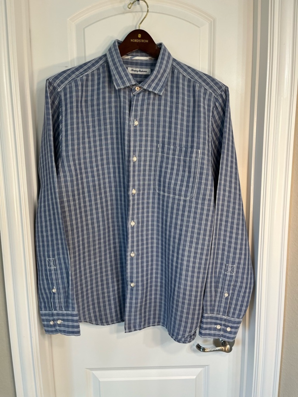 Tommy Bahama Linen Plaid Button-Up Shirt